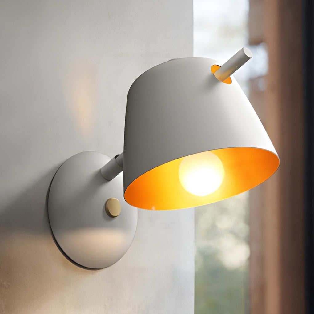 Hat Matte Metal Nordic Modern Wall Sconce