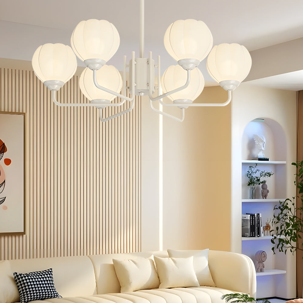 6-Flower Bell Orchid Modern Hanging Light