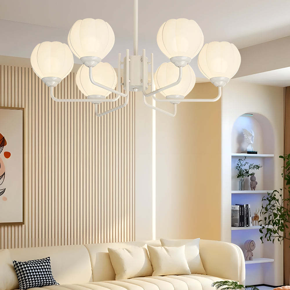 6-Flower Bell Orchid Modern Hanging Light