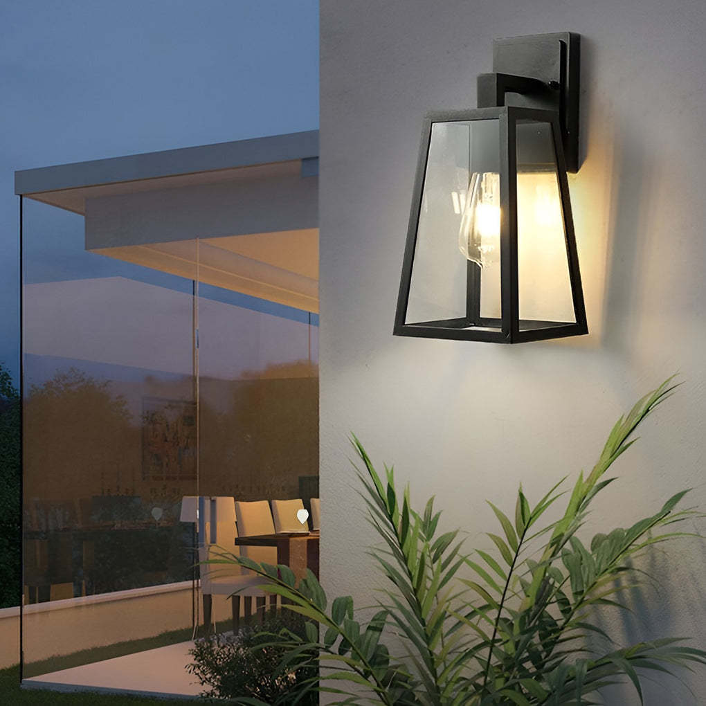 Trapezoidal Waterproof LED Vintage Outdoor Wall Light Wall Sconce Lighting-Lighom