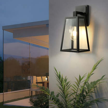 Trapezoidal Waterproof LED Vintage Outdoor Wall Light Wall Sconce Lighting-Lighom