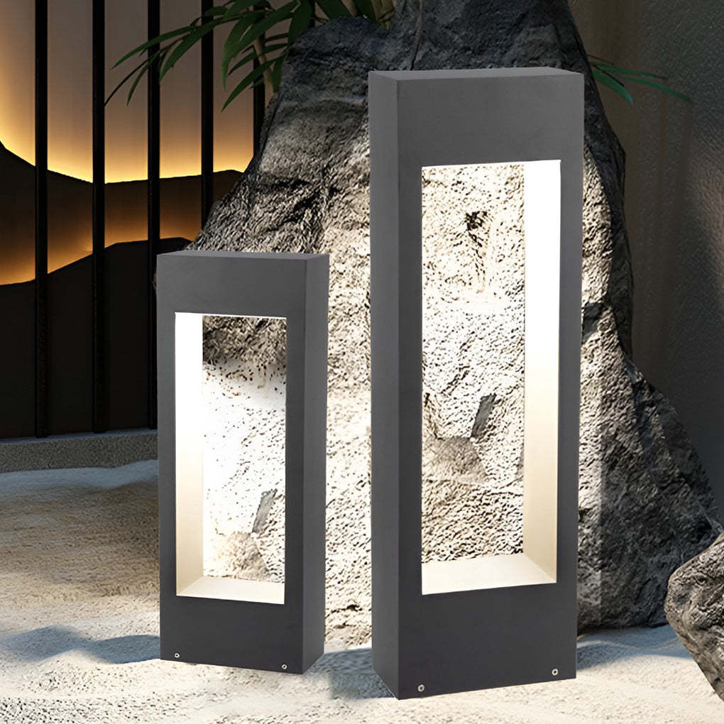 Slim Rectangular Frame LED Outdoor Lawn Light