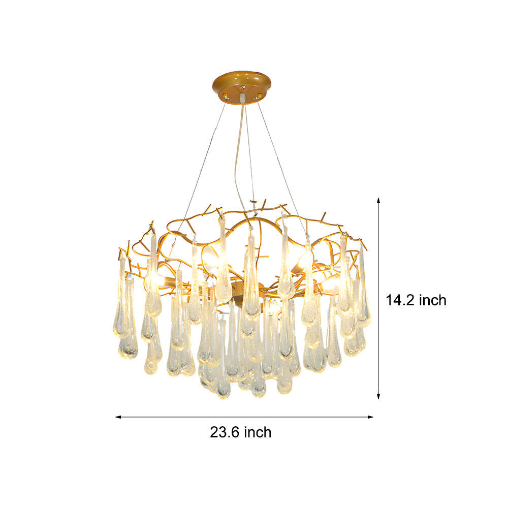 Modern Tree Branch Luxury Bubble Crystal Chandelier