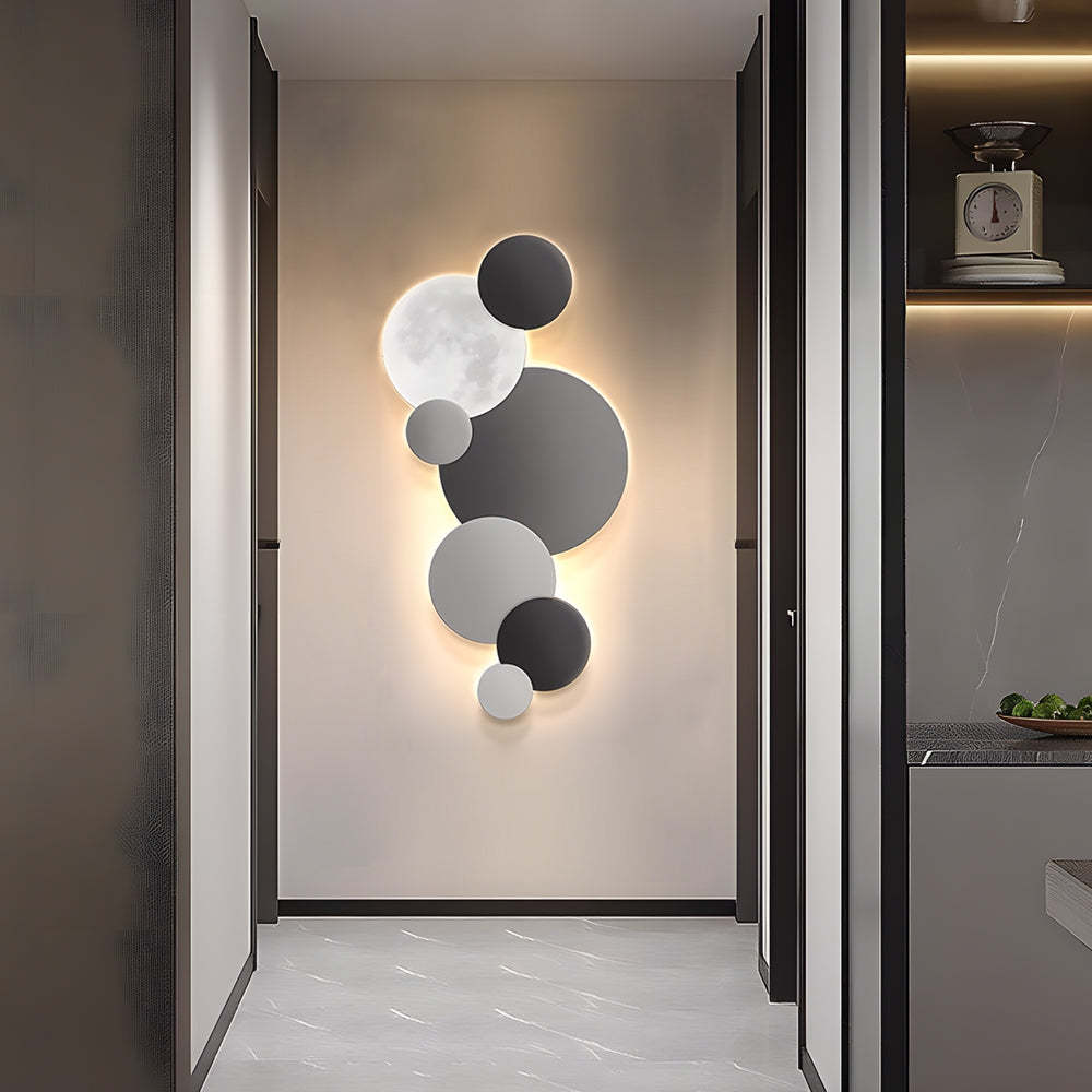 Lunar Glow Round LED Wall Sconce-Lighom