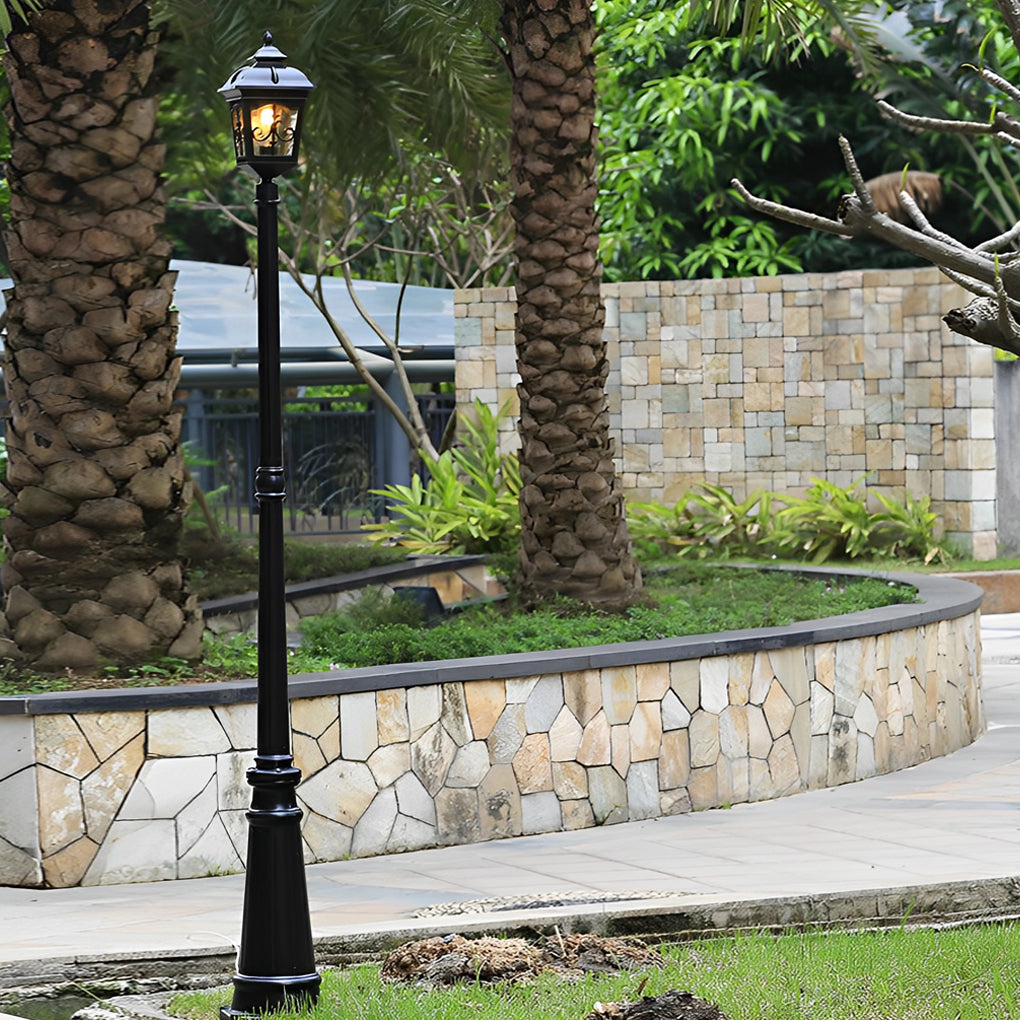 Retro Minimalist European LED Garden Lamp Post