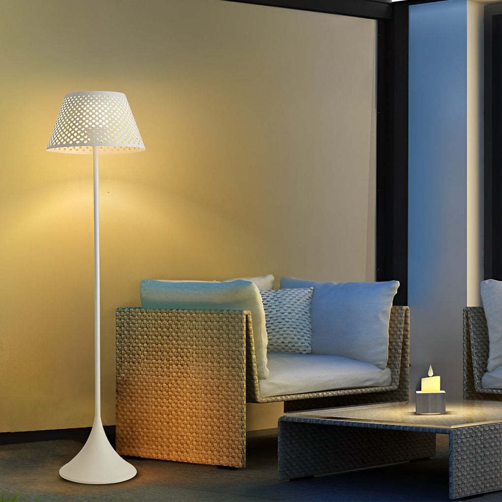 1-light Mesh Outdoor Floor Lamp-Lighom