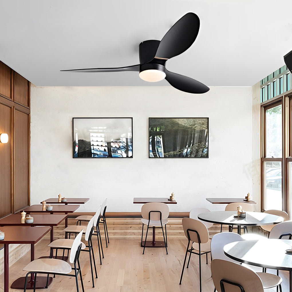 52" 3-Blade Mute LED Dimmable Modern Fan
