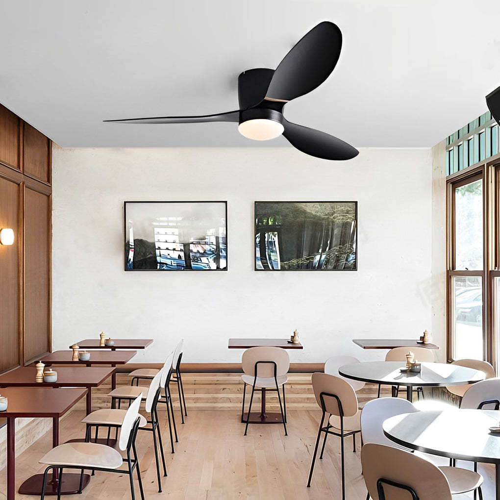 52" 3-Blade Mute LED Dimmable Modern Fan