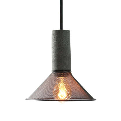 Metal Mesh Black Industrial Pendant Chandelier