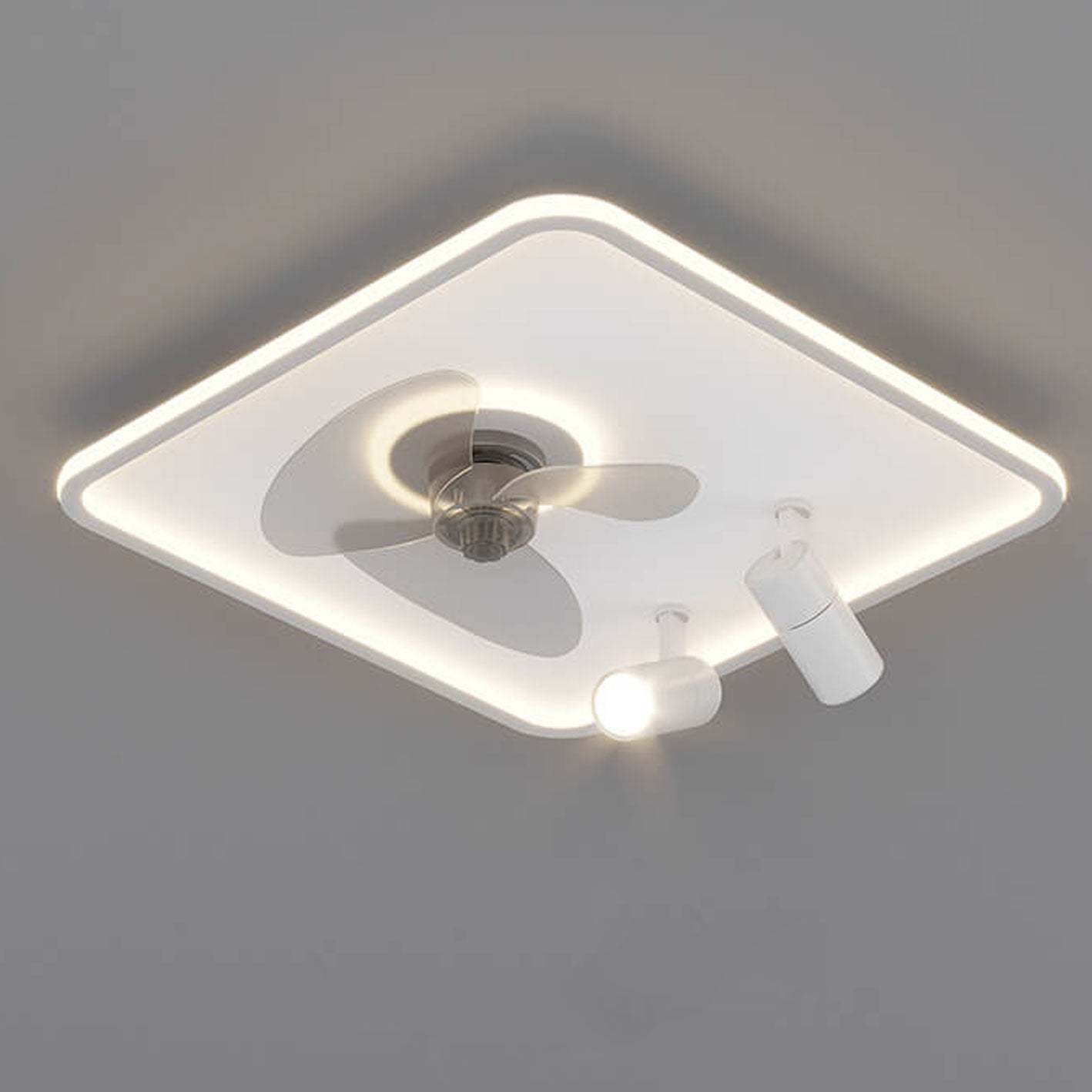 Minimalist Ultra-Thin Flush Mount Ceiling Fan