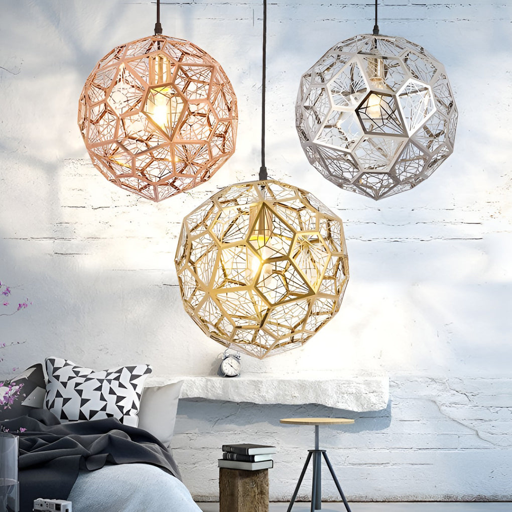 Geometric Spherical Postmodern Dining Pendant