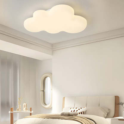 Cartoon Cloud Milky White Modern LED Ceiling Light