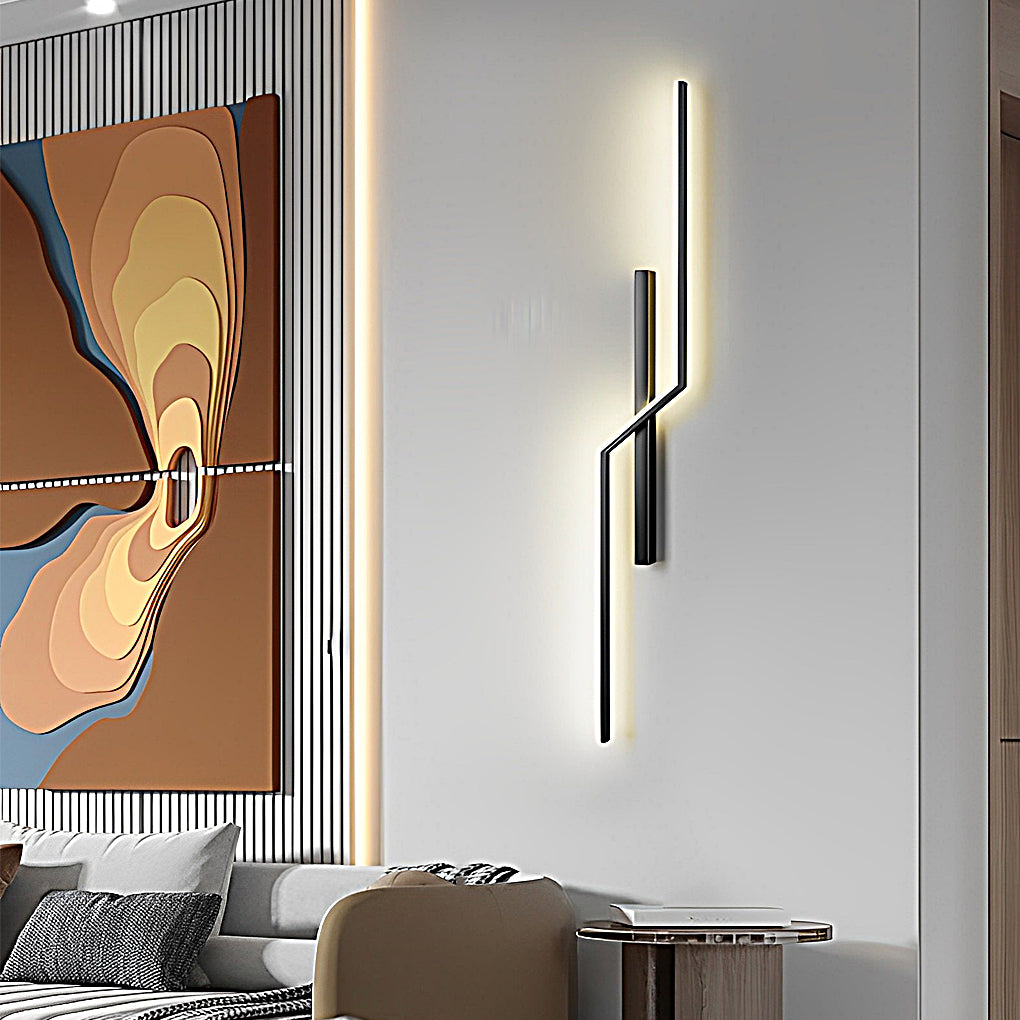 Lines Creative LED Modern Minimalist Wall Lamp Decorative Wall Sconces Lighting-Lighom