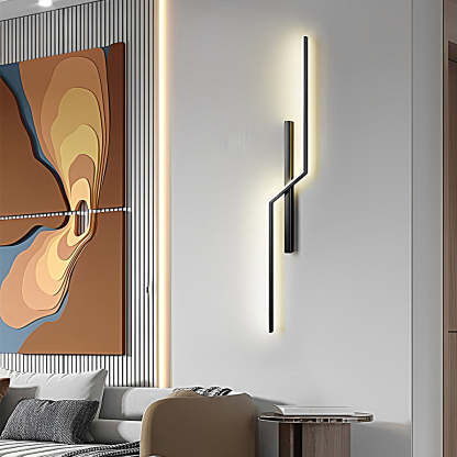 Lines Creative LED Modern Minimalist Wall Lamp Decorative Wall Sconces Lighting-Lighom