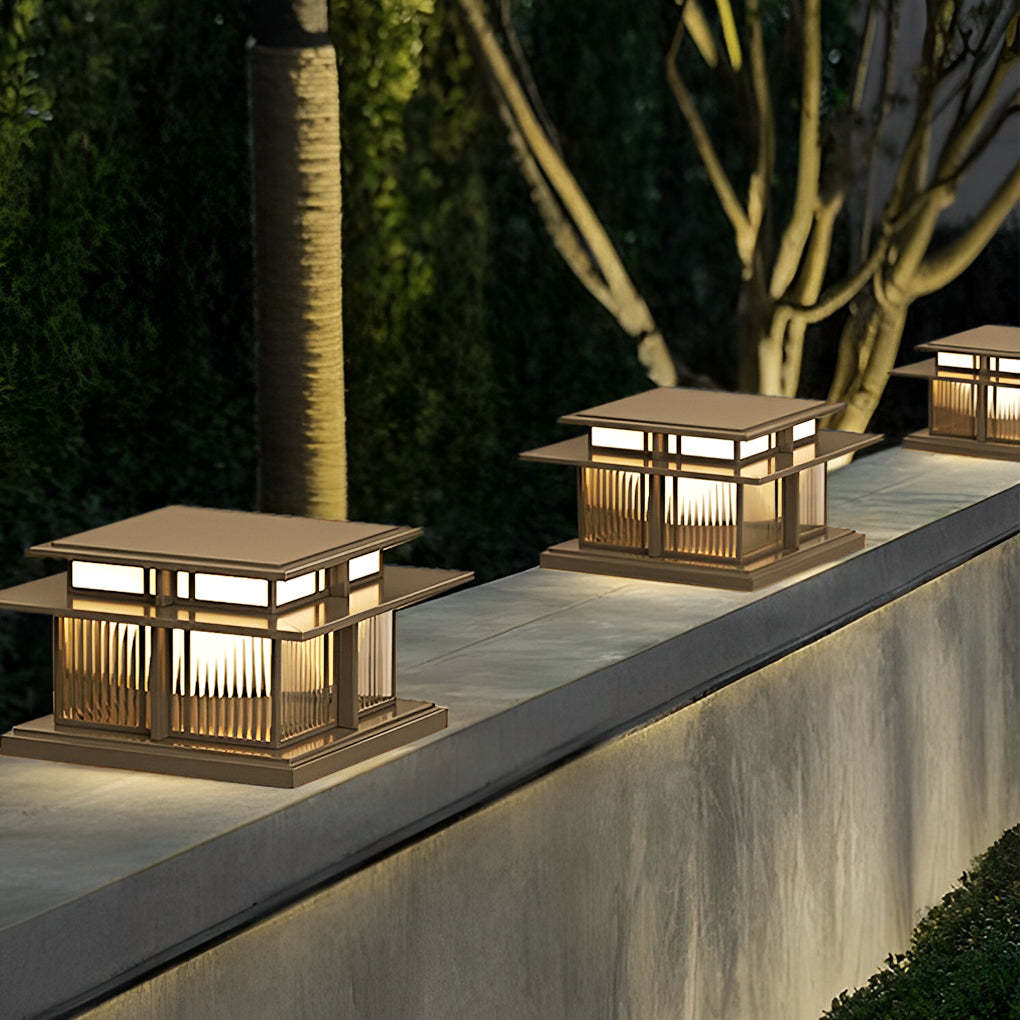 IP65 LED Modern Solar Post Cap Pillar Light