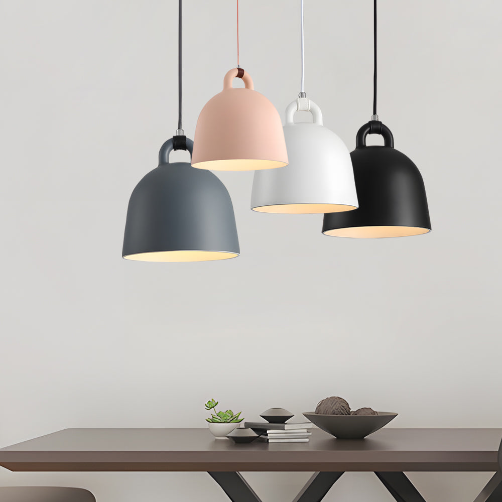 Resin Semicircle Bell Minimalist Nordic Chandelier