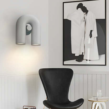 Rotatable U-Shaped Water Pipe LED Nordic Wall Lamp Wall Sconces Lighting-Lighom