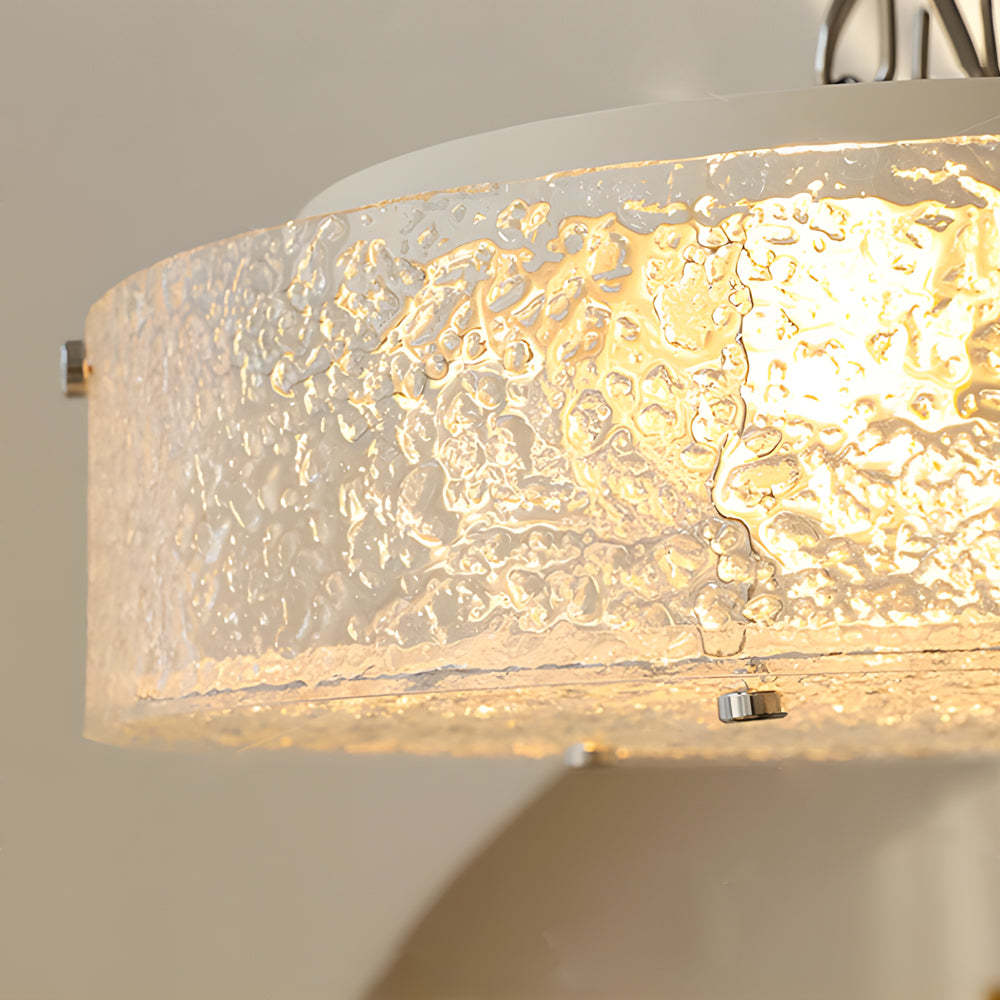 Water Ripple Acrylic Iron Modern Ceiling Light