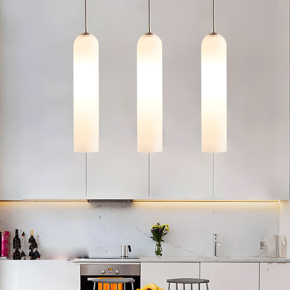 Long Glass Bottle Postmodern Pendant Light
