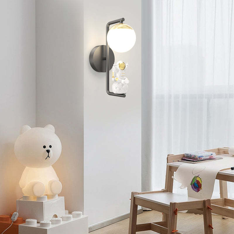 Cartoon Astronaut Decor Three Step Dimming Modern LED Wall Lights Fixture-Lighom
