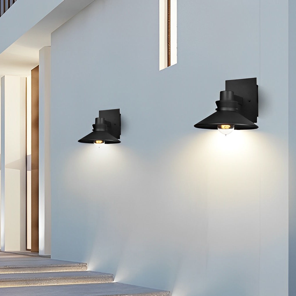 Minimalist Waterproof Black European-style Wall Lamp Exterior Lights-Lighom