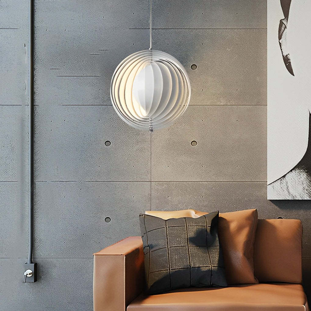 Rotatable Metal White Nordic Pendant
