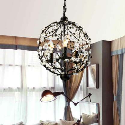 Vintage Crystal Branch Chandelier