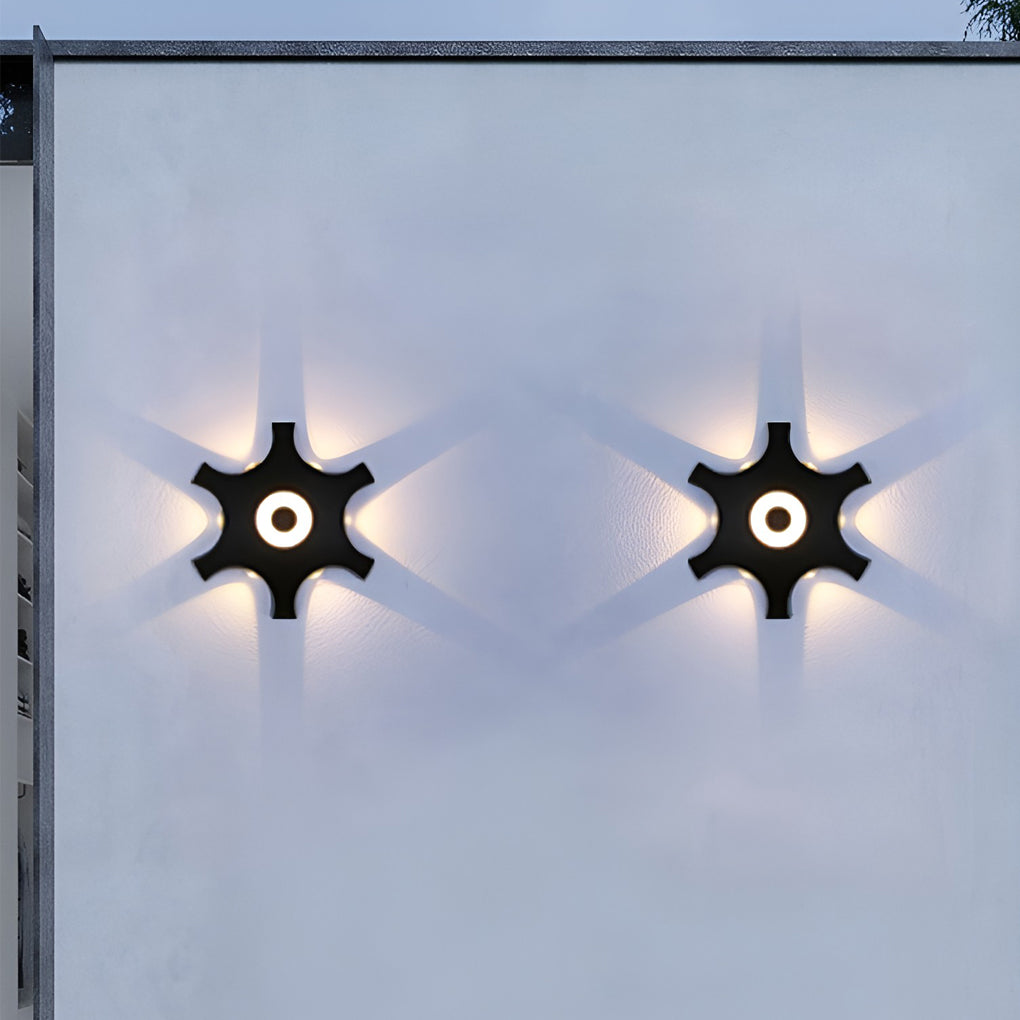 Flower Shaped LED Waterproof Nordic Wall Washer Lights Wall Sconces Lighting-Lighom