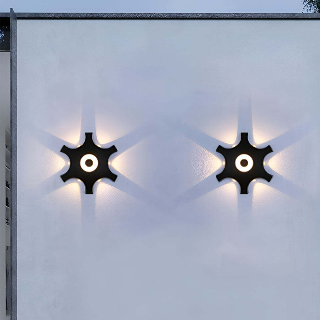 Flower Shaped LED Waterproof Nordic Wall Washer Lights Wall Sconces Lighting-Lighom