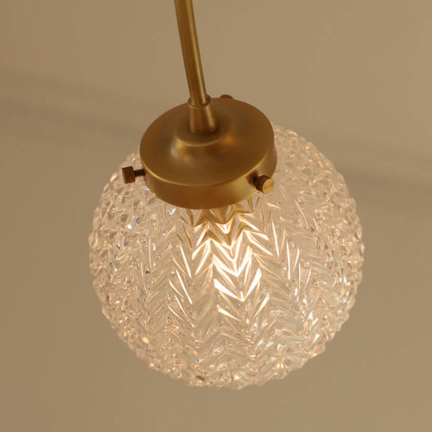 Nordic Spherical Glass 6/8-Light Flush Mount