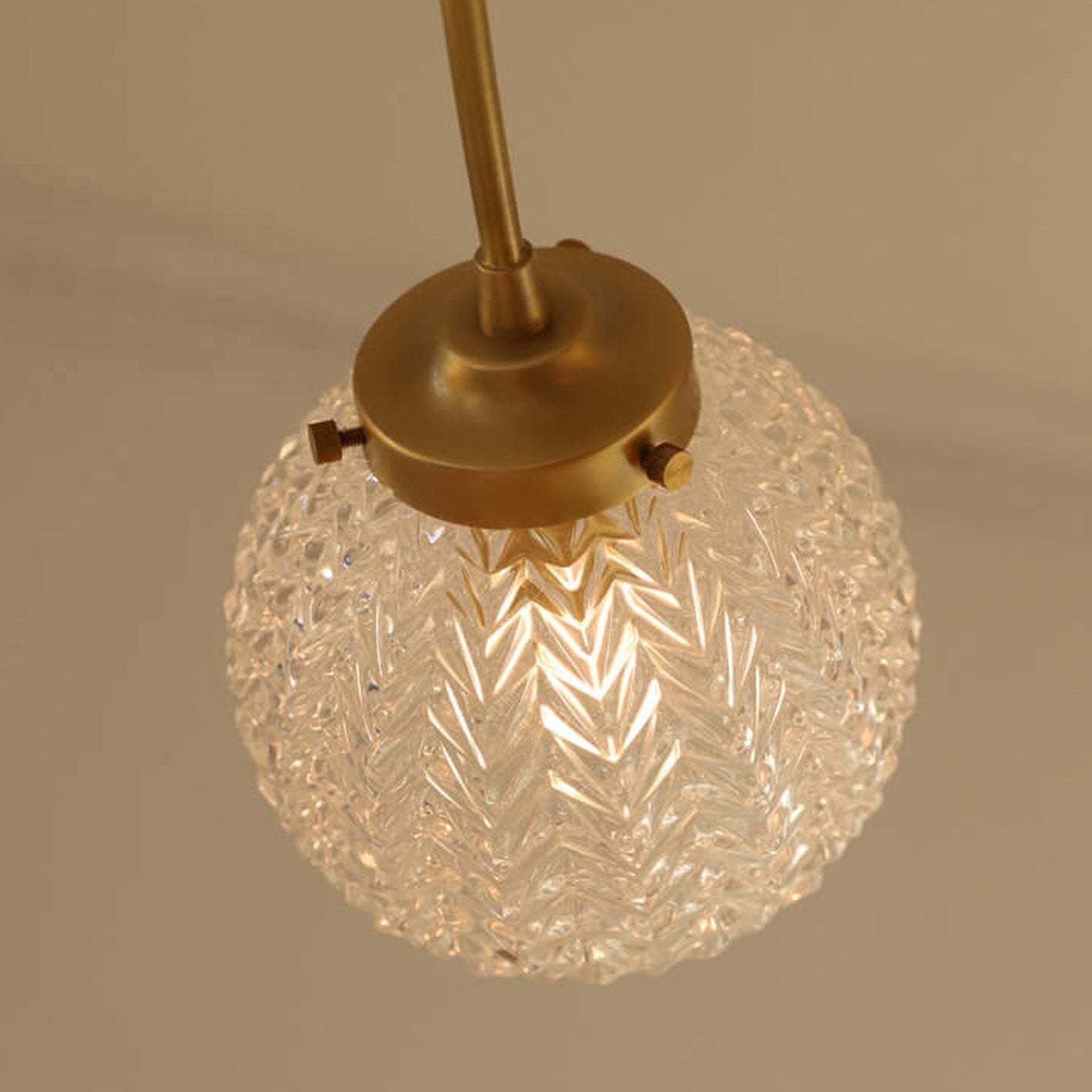 Nordic Spherical Glass 6/8-Light Flush Mount