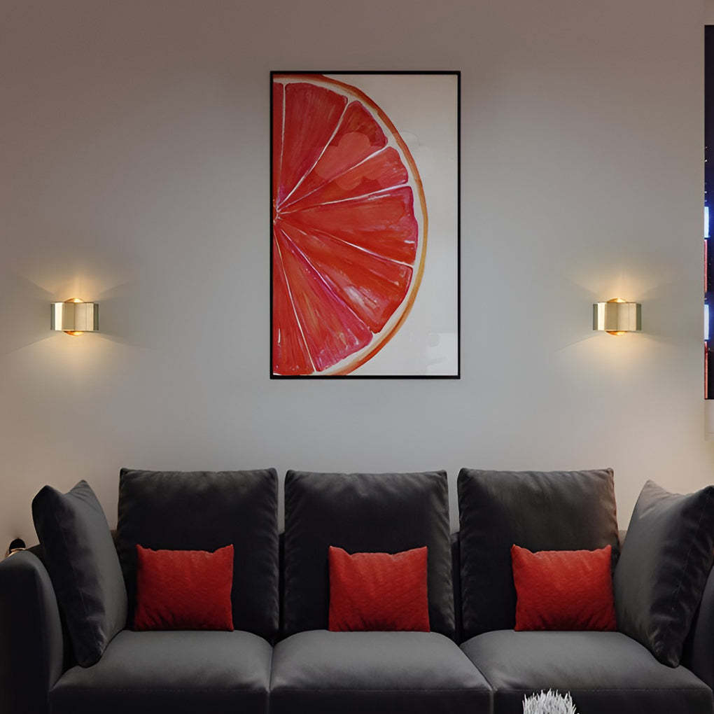 Circular Up and Down Lights Gold Nordic Wall Lamp Wall Sconce Lighting-Lighom