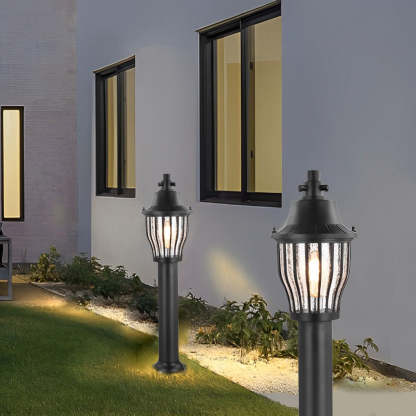 Retro Aluminum Waterproof Modern Outdoor Lights Lawn Lamp Pathway Light-Lighom
