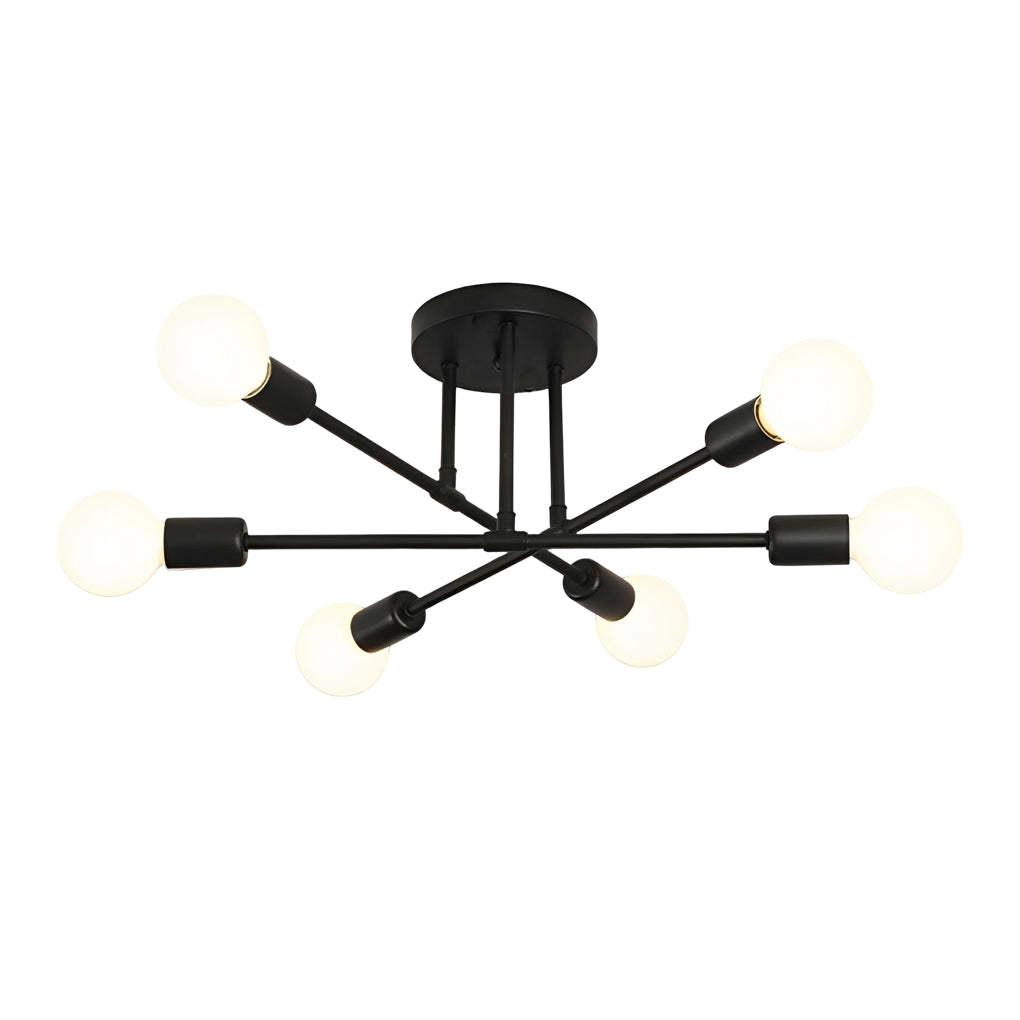 Elegant 6-Light Flush Mount Light