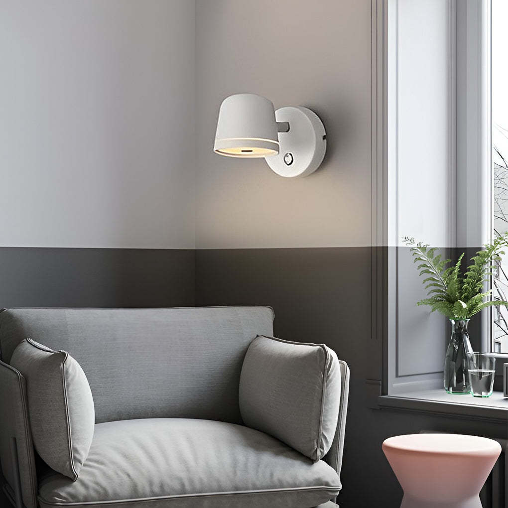 Adjustable Round Stepless Dimming LED Nordic Wall Sconce