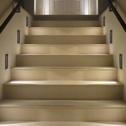 Industrial Rectangle 3W LED IP65 Waterproof Embedded Stair Wall Lights-Lighom