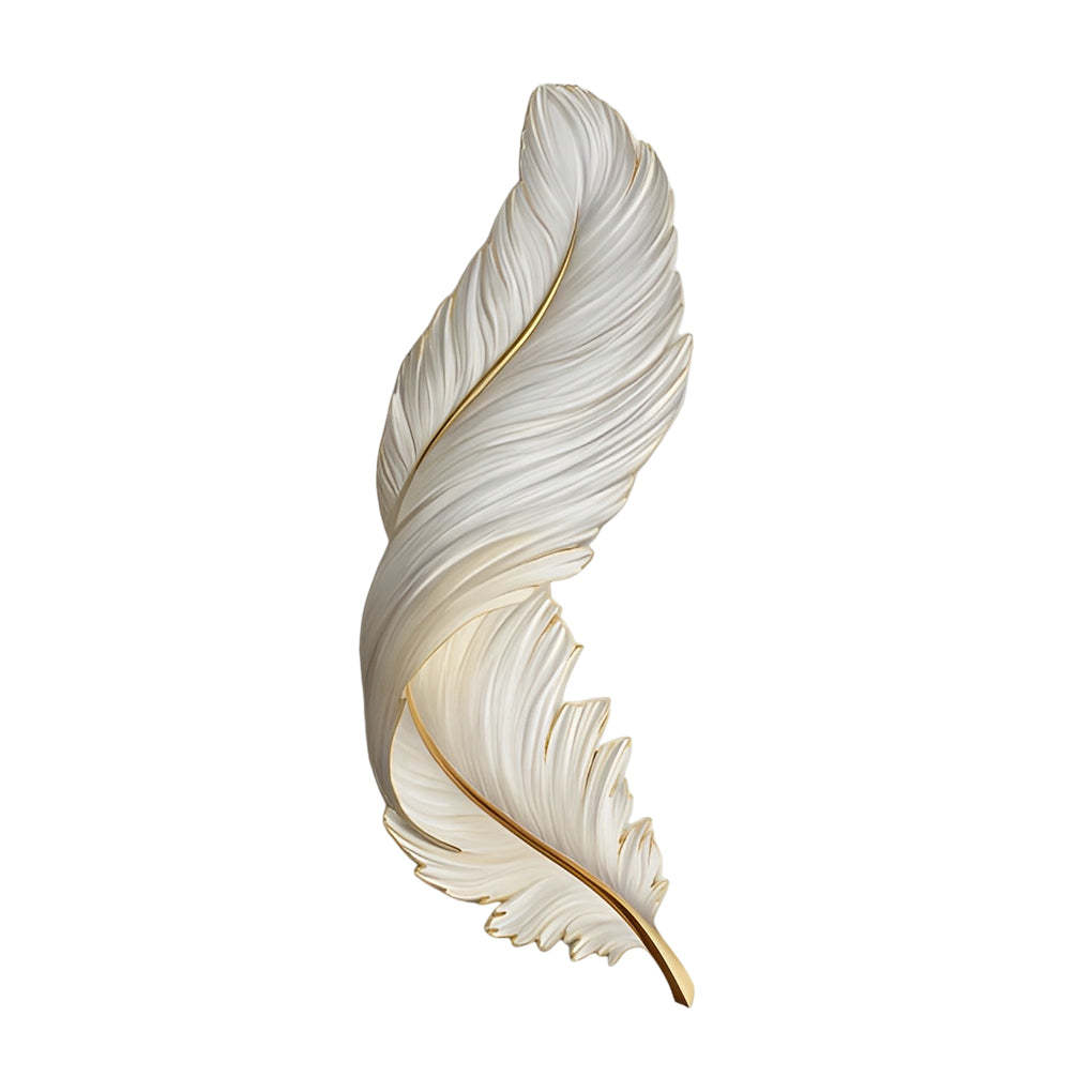 Luxury Creative Feathers USB DC5V Remote Control LED Modern Wall Lights-Lighom