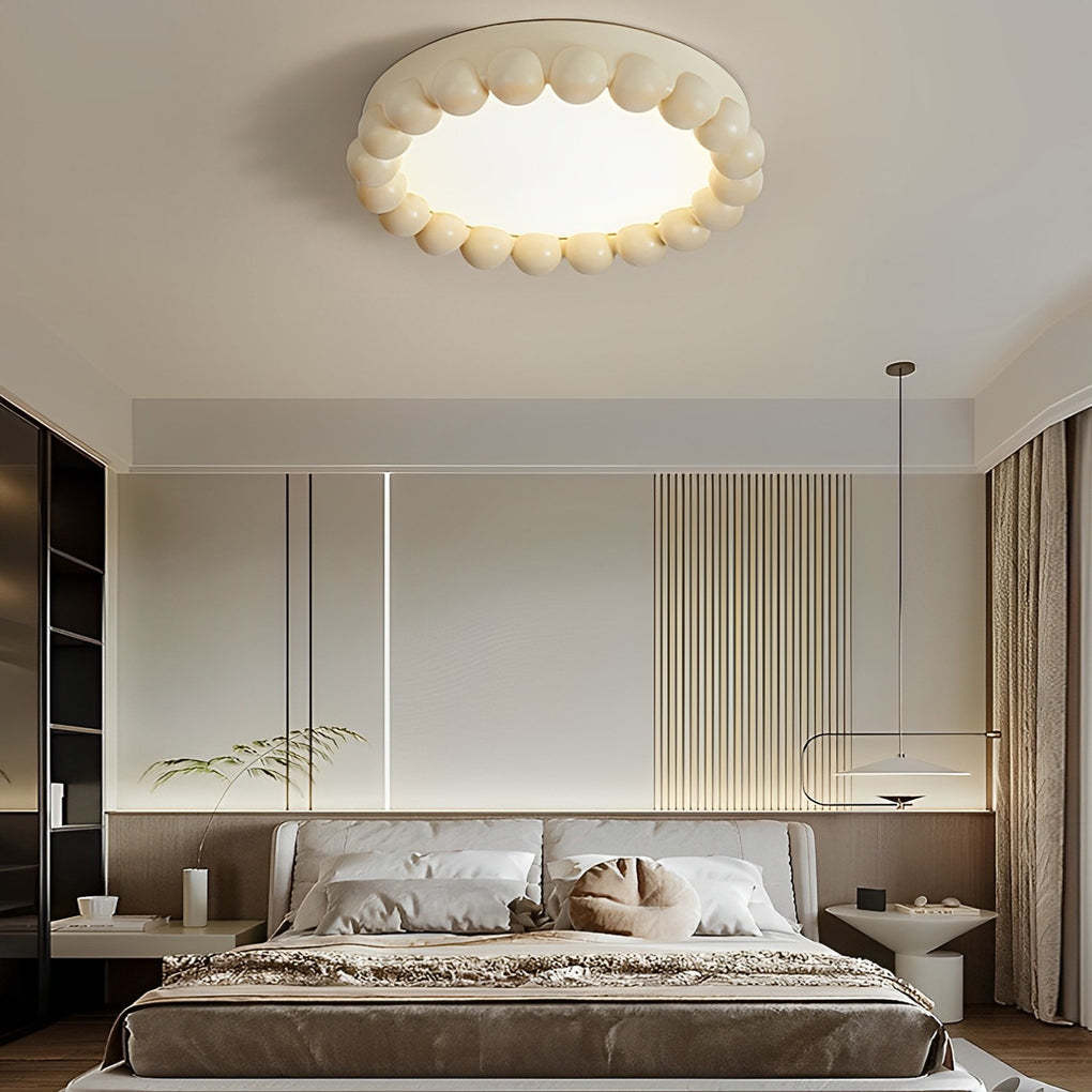 Round Artistic Handmade Dimmable LED Nordic Ceiling Light