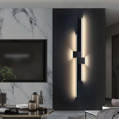 Modern Luxury Iron LED Strips Horizontal & Vertical Wall Mounted Light-Lighom
