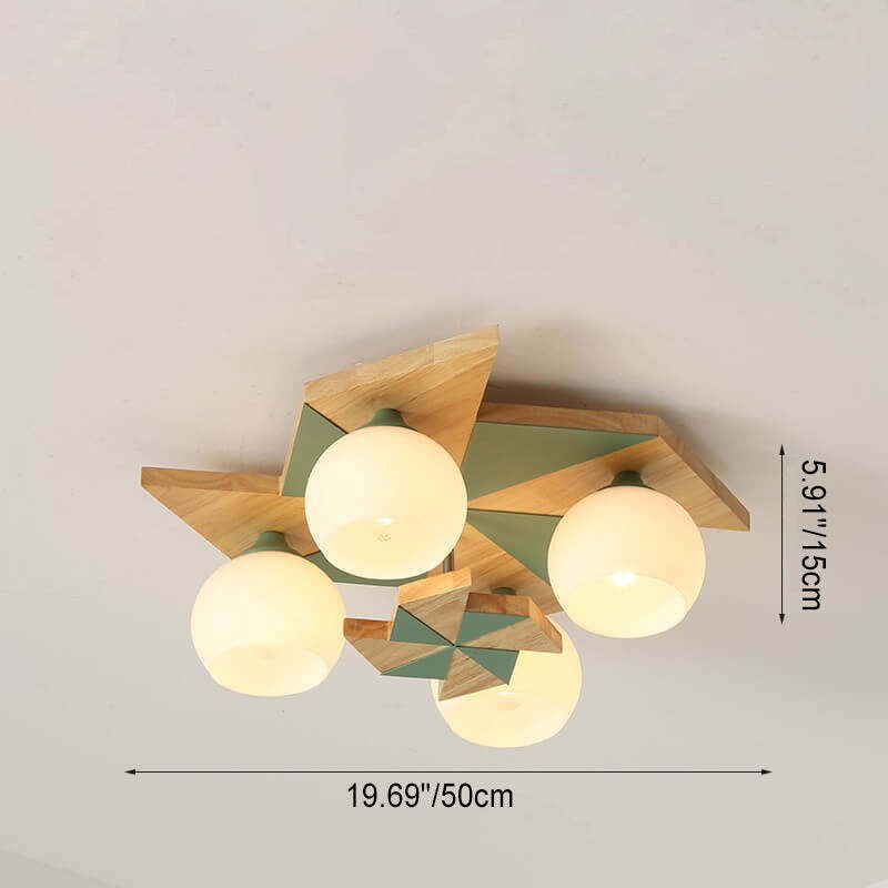 Scandinavian Childlike Giraffe Ceiling Light — Diamond / Grey / 220V-240V For UK/AU