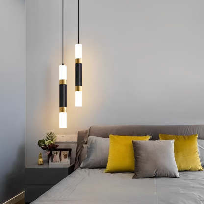 Minimalist LED Black Nordic Kitchen Island Pendant