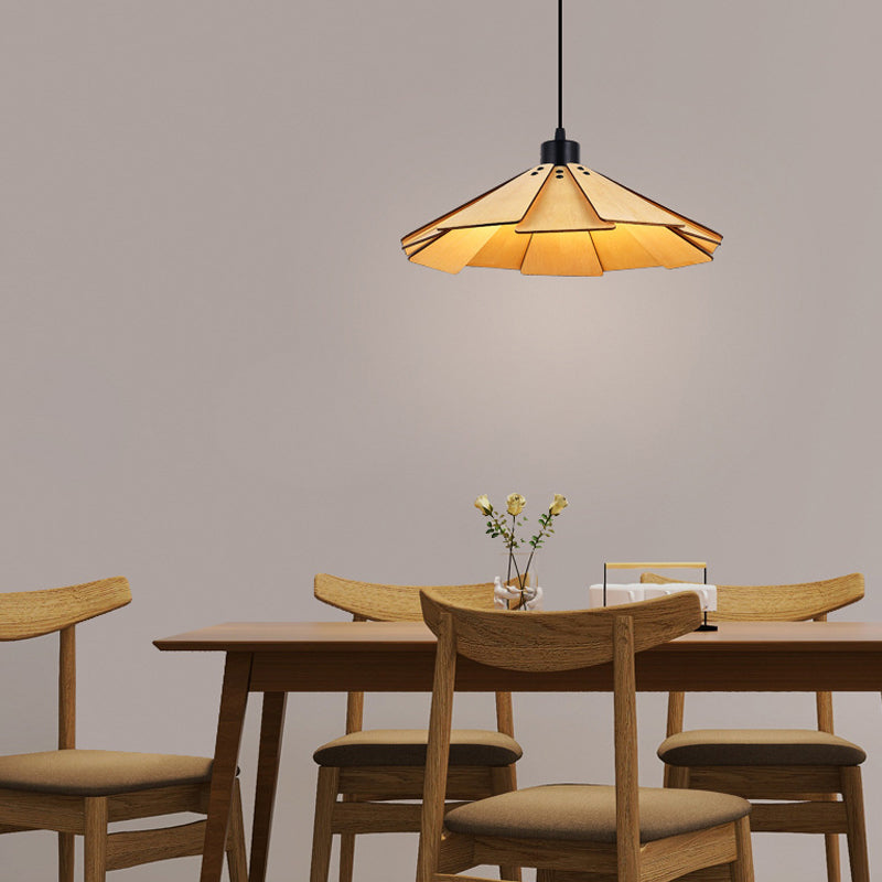 Wood Japanese Wabi-Sabi Retro Nordic Dining Chandelier