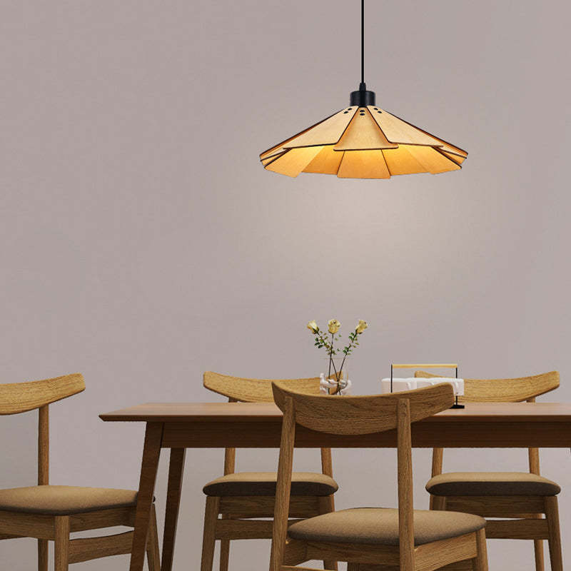 Wood Japanese Wabi-Sabi Retro Nordic Dining Chandelier
