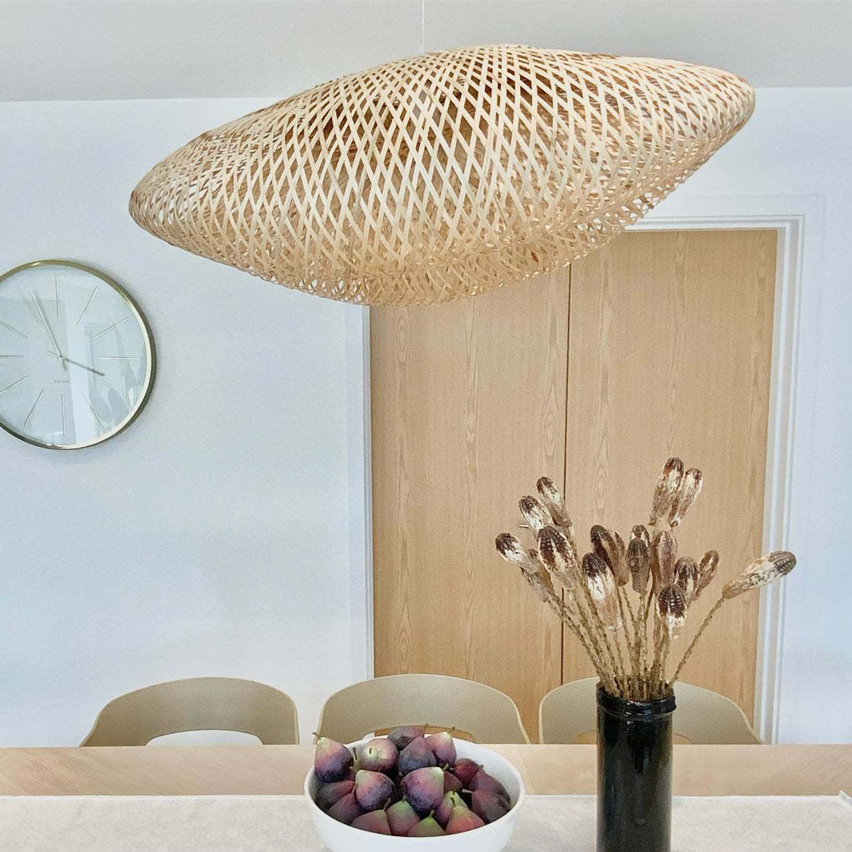 Modern Bamboo Kitchen Island Pendant Light