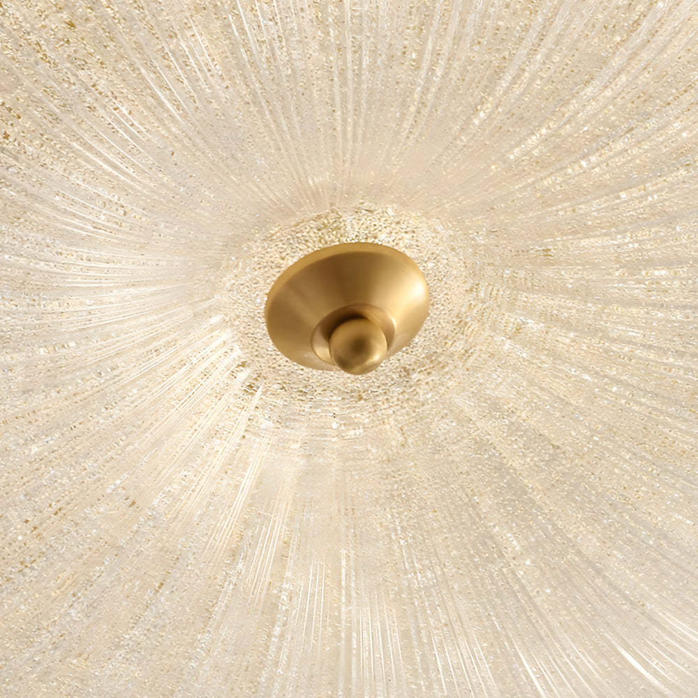 Glass Petal Copper American Ceiling Light