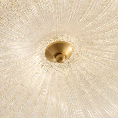 Glass Petal Copper American Ceiling Light