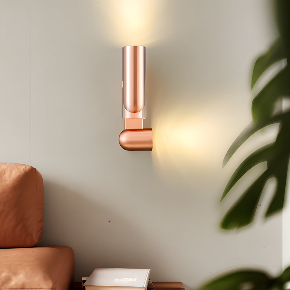 Iron Cylinder Adjustable Up-Down Modern Wall Lamp