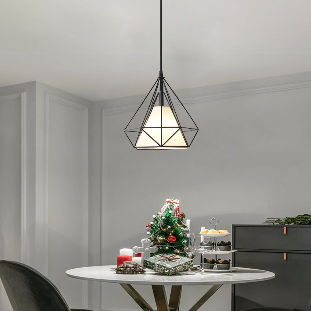 Geometric Metal LED Country Kitchen Island Pendant
