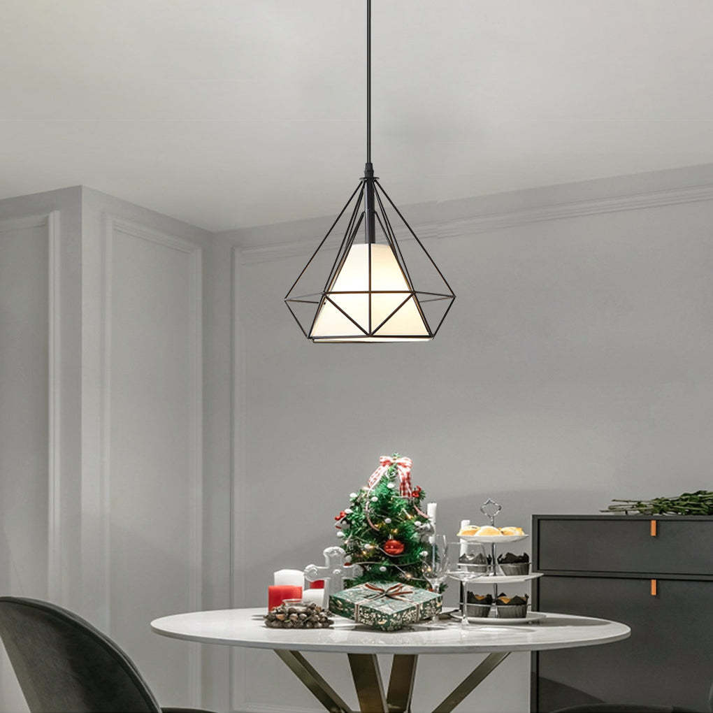 Geometric Metal LED Country Kitchen Island Pendant