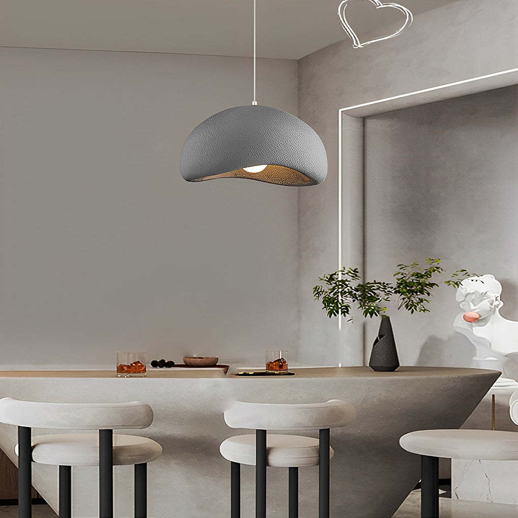 Cloud Donut LED Semicircle Asian Chandelier